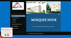 Desktop Screenshot of mosqueenour.com